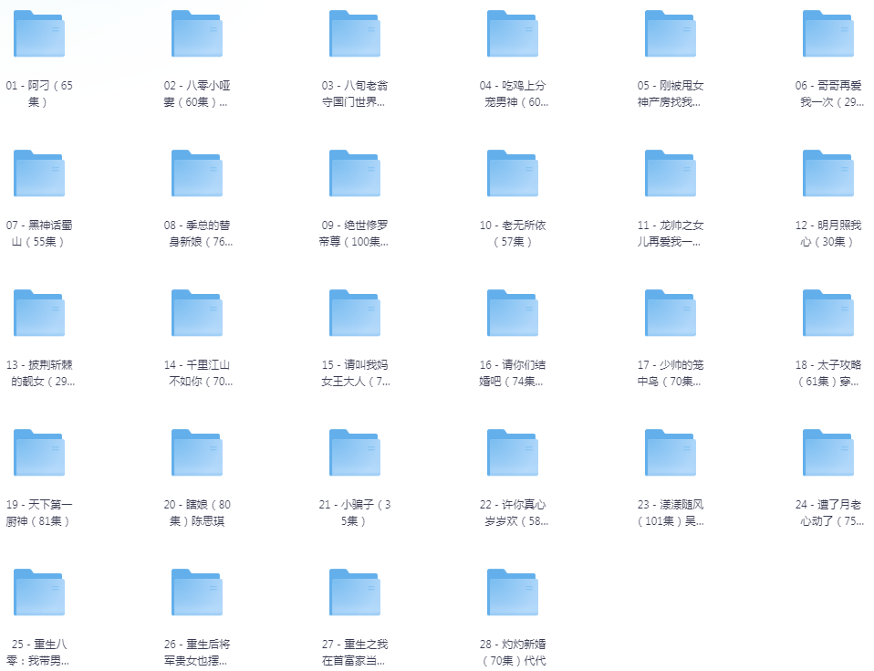 [夸克下载][抖音热门短剧爽片28部][WEB-MP4/25GB][国语中字][720P][爽片短剧8.28]-影音屋