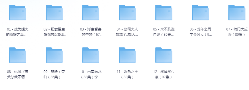 [夸克下载][抖音热门短剧爽片12部][WEB-MP4/15GB][国语中字][720P][爽片短剧7.9]-影音屋