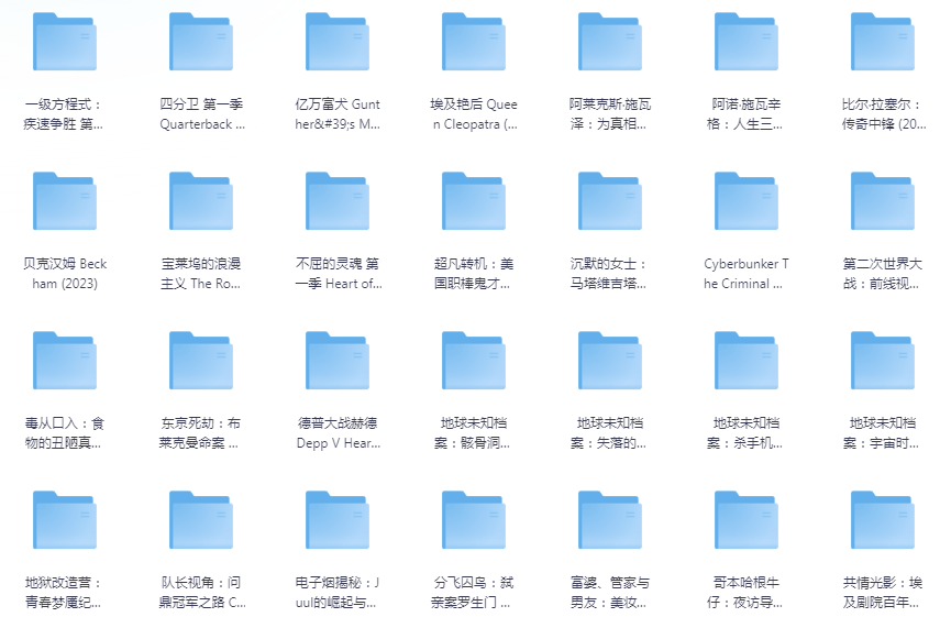 [夸克下载][Netflix 2023年纪录片 100部][WEB-MKV/720G][英语中字][1080P][纪录片]-影音屋