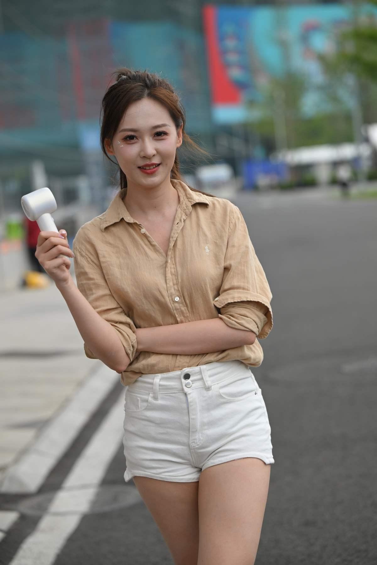 精选街拍作品 - 甜美白色短裤[180P／406MB]-影音屋