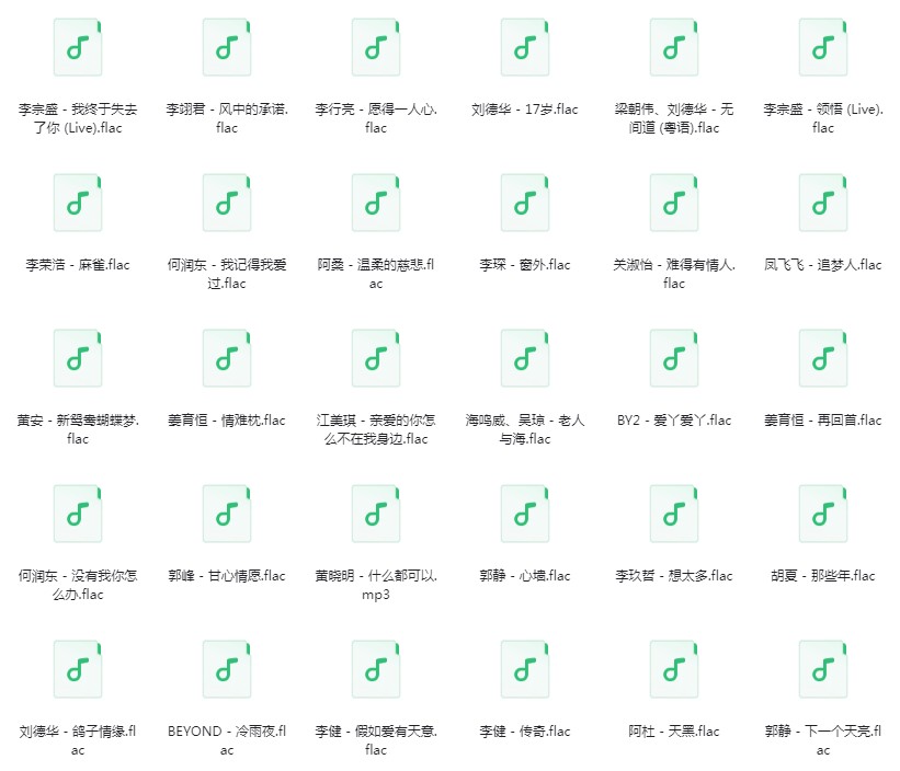 图片[5]-《Q音歌单：华语流行音乐8090KTV必点金曲380首》[FLAC/分轨][10GB]-影音屋