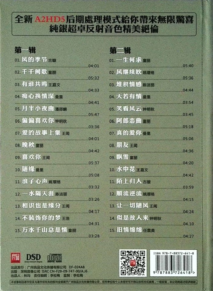 图片[2]-群星《音色精美绝伦 粤语经典 2CD》[WAV+CUE][1.4GB]-影音屋