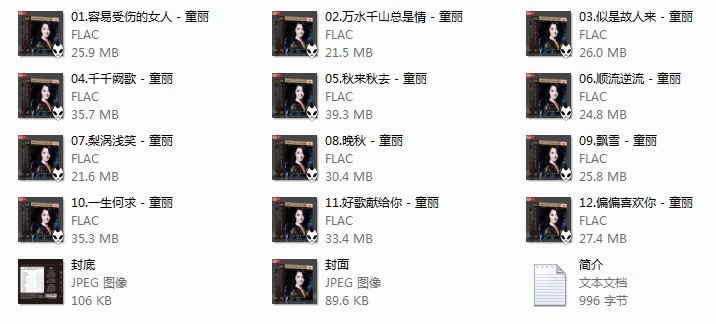 图片[3]-童丽 粤语十大金曲 无损Flac分轨-影音屋