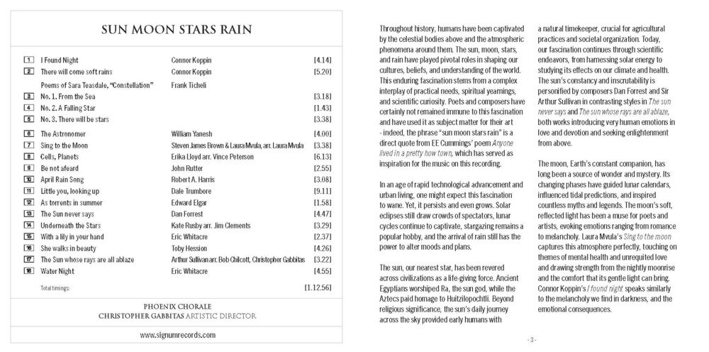 图片[2]-Phoenix Chorale《Sun, Moon, Stars, Rain》[Hi-Res][24Bit-192kHz][FLAC/分轨][2.33G]-影音屋