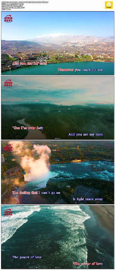 耀星音乐自制MV《爱的力量(席琳迪翁)》美女风景四版/1080P/1.08G/BD-影音屋