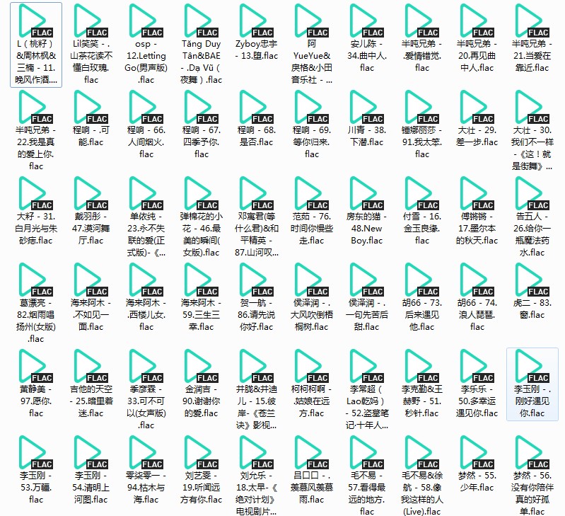 《2024百度歌曲排行抖音榜TOP100》[FLAC][2.3GB]-影音屋