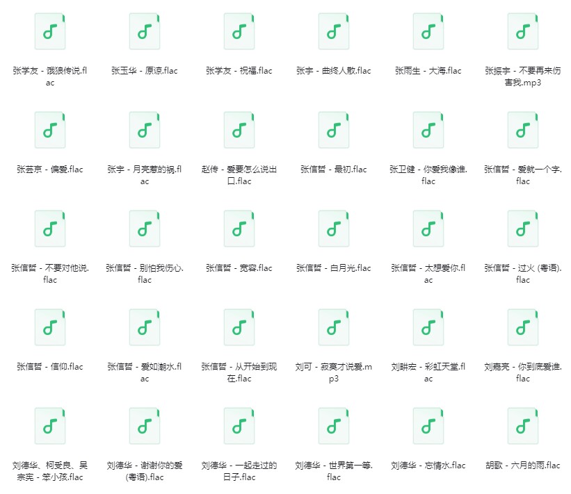 图片[2]-《Q音歌单：华语流行音乐8090KTV必点金曲380首》[FLAC/分轨][10GB]-影音屋
