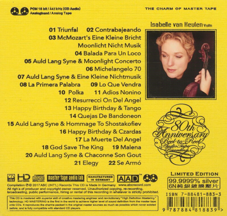 伊莎贝尔《午夜小提琴[6N纯银镀膜]》[正版CD低速原抓WAV+CUE][1.1G]-影音屋