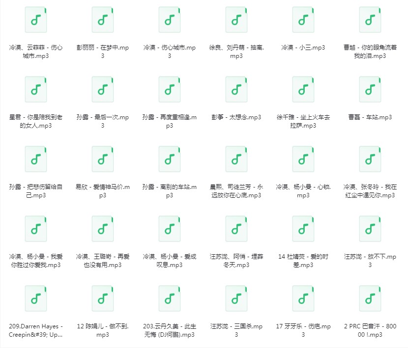 图片[9]-群星《车载音乐U盘》[320K/MP3][7.8G]-影音屋