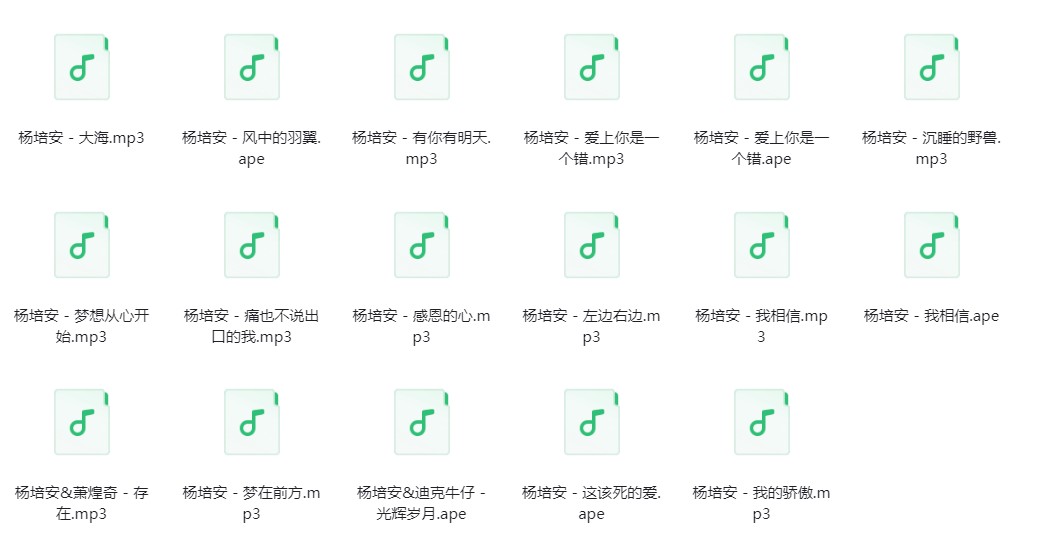 图片[2]-杨培安《杨培安歌曲合集》[320K/MP3][257.1MB]-影音屋