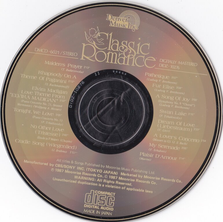 丹佛音乐《经典浪漫曲》87年日本索尼11刻字首版[WAV+CUE][995M]-影音屋