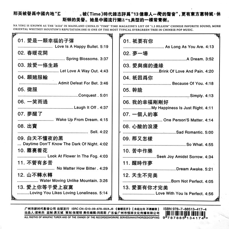 图片[2]-那英《幸福的泪 磁性和爆发力完美展现 2CD》[WAV/分轨][600MB]-影音屋