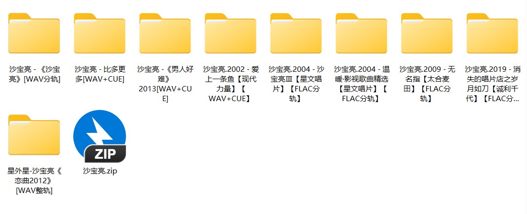 《沙宝亮9CD合集》[WAV+CUE][3.4G]-影音屋