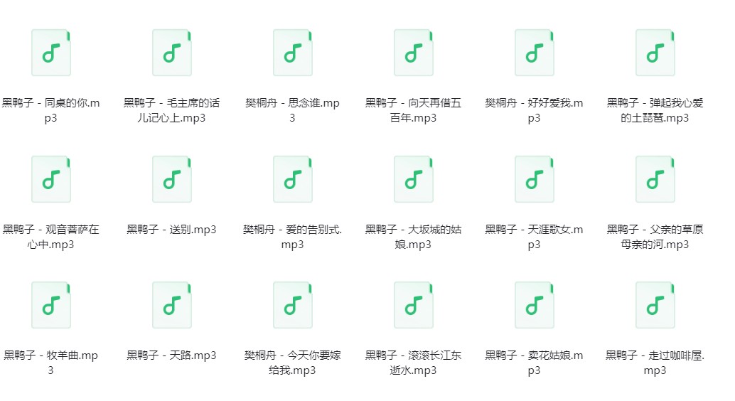 图片[2]-黑鸭子《黑鸭子歌曲合集》[320K/MP3][914.2MB]-影音屋
