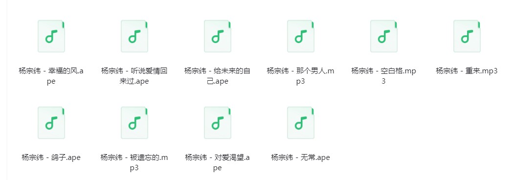 图片[3]-杨宗纬《杨宗纬歌曲合集》[320K/MP3][489.4MB]-影音屋