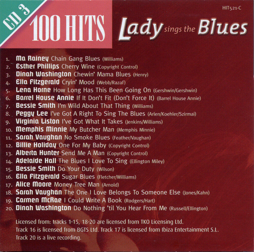 图片[6]-《布鲁斯歌后》5CD 极品珍藏版[[FLAC+CUE][1.4G]-影音屋