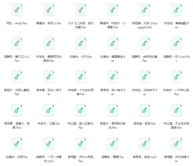 图片[4]-《Q音歌单：华语流行音乐8090KTV必点金曲380首》[FLAC/分轨][10GB]-影音屋