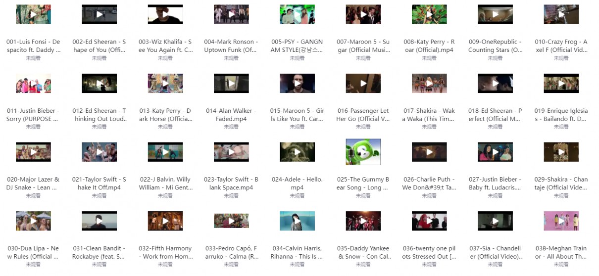 《youtube油管MV点击量TOP200》[MP4][14.6G]-影音屋