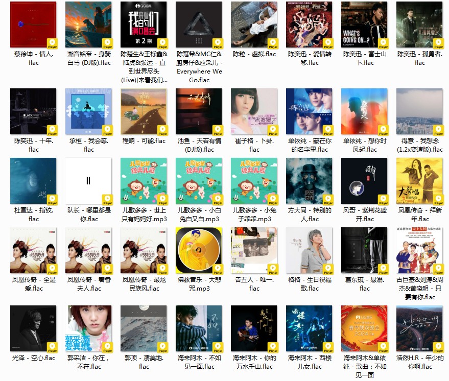 图片[2]-《QQ音乐 抖音热歌榜 225首 2024年第1季度.共计10期 TOP100》[FLAC/分轨][7.3GB]-影音屋