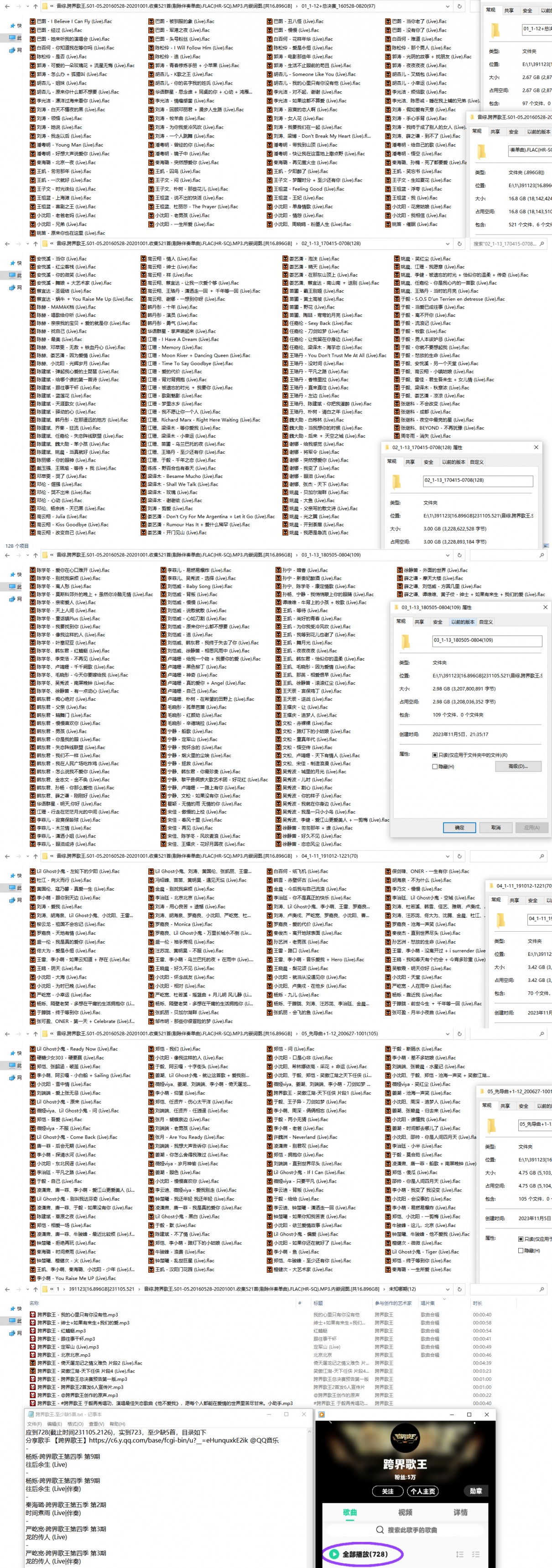 《跨界歌王521首精品合集》[FLAC][16.7G]-影音屋