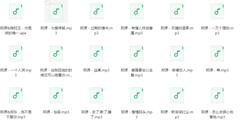 图片[2]-郑源《郑源歌曲合集》[320K/MP3][190.4MB]-影音屋