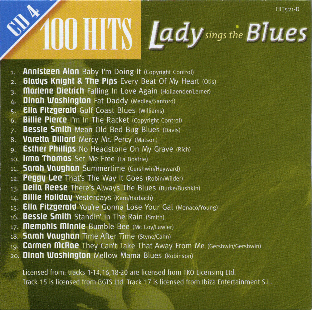 图片[8]-《布鲁斯歌后》5CD 极品珍藏版[[FLAC+CUE][1.4G]-影音屋