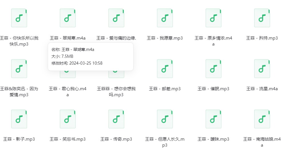 图片[2]-王菲《王菲歌曲合集》[320K/MP3][212.59MB]-影音屋