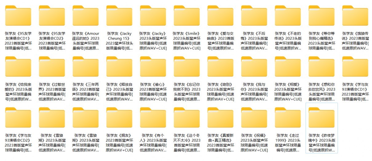 张学友《2023头版蜚声环球合集》32CD[WAV+CUE][15.7G]-影音屋