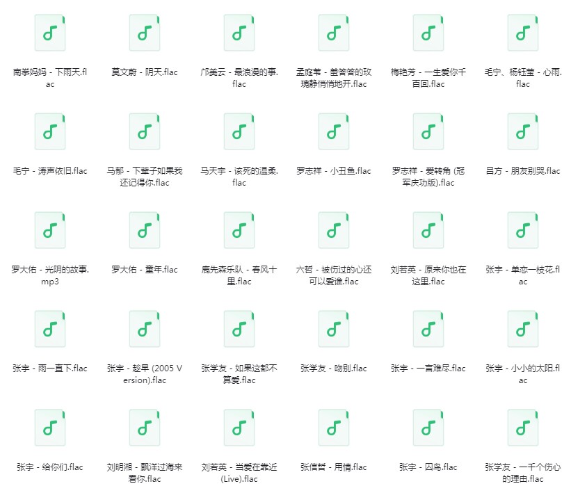 《Q音歌单：华语流行音乐8090KTV必点金曲380首》[FLAC/分轨][10GB]-影音屋