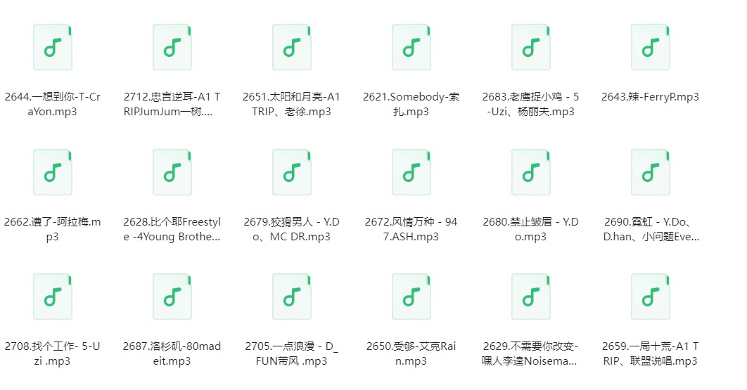 《潮人说唱100首》[320K/MP3][668MB]-影音屋