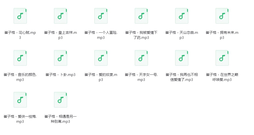 图片[2]-崔子格《崔子格歌曲合集》[320K/MP3][121.9MB]-影音屋