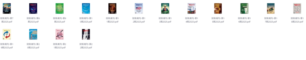2025《财新周刊》第7-22期合集[PDF]-影音屋