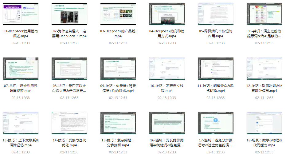 图片[2]-《DeepSeek使用指南》AI时代必修课 2小时全面攻克DeepSeek技术生态[mp4]-影音屋
