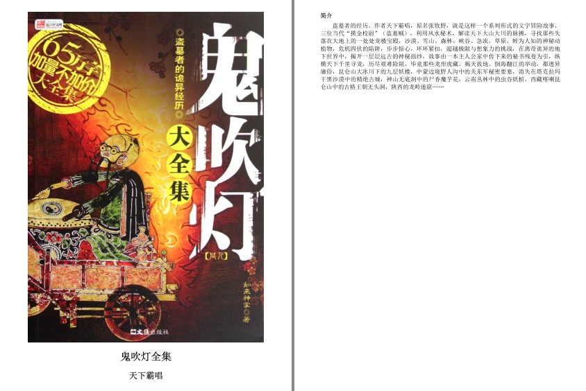 《鬼吹灯插图版》天下霸唱 盗墓者的诡异经历[mobi]-影音屋