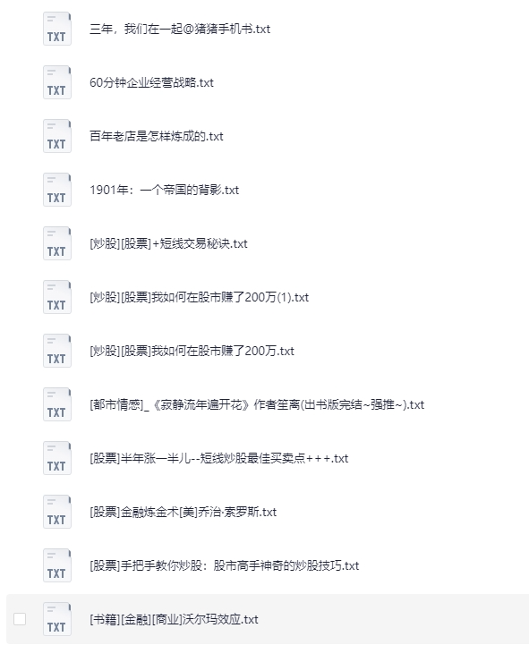 1000本亚马逊收费书合集[TXT][65.9MB]-影音屋