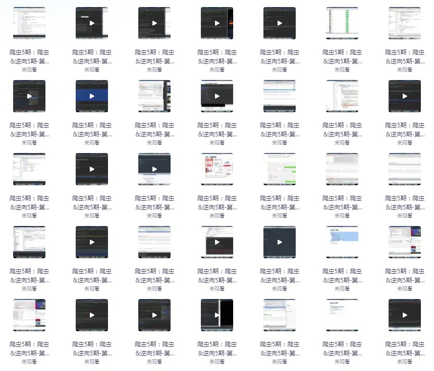 图片[3]-《爬虫开发+APP逆向超级大神班》05期[mp4]-影音屋