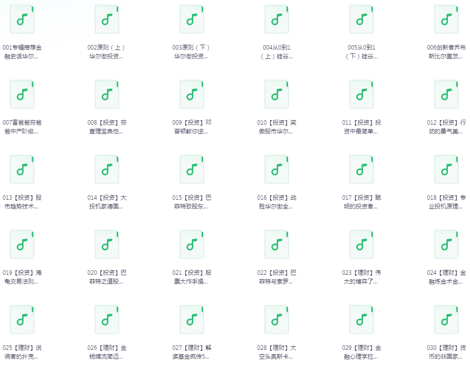 《商业财经100本好书解读》有声类 全109集 富人思维和商业社会玩法[m4a]-影音屋