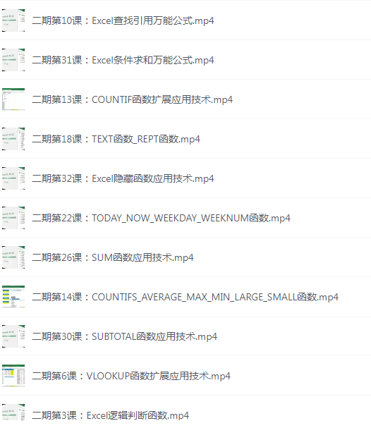 《Excel实战特训班 玩转Excel函数与公式》视频版 excel函数公式 一学就会[mp4]-影音屋