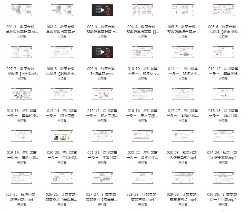 图片[2]-《厉老师1-6年级系统数学思维提升课》[mp4]-影音屋