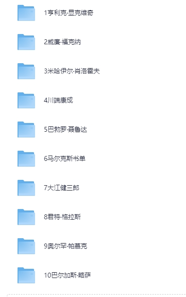 7.31莫言推荐诺奖书单(10位作家)[PDF]-影音屋