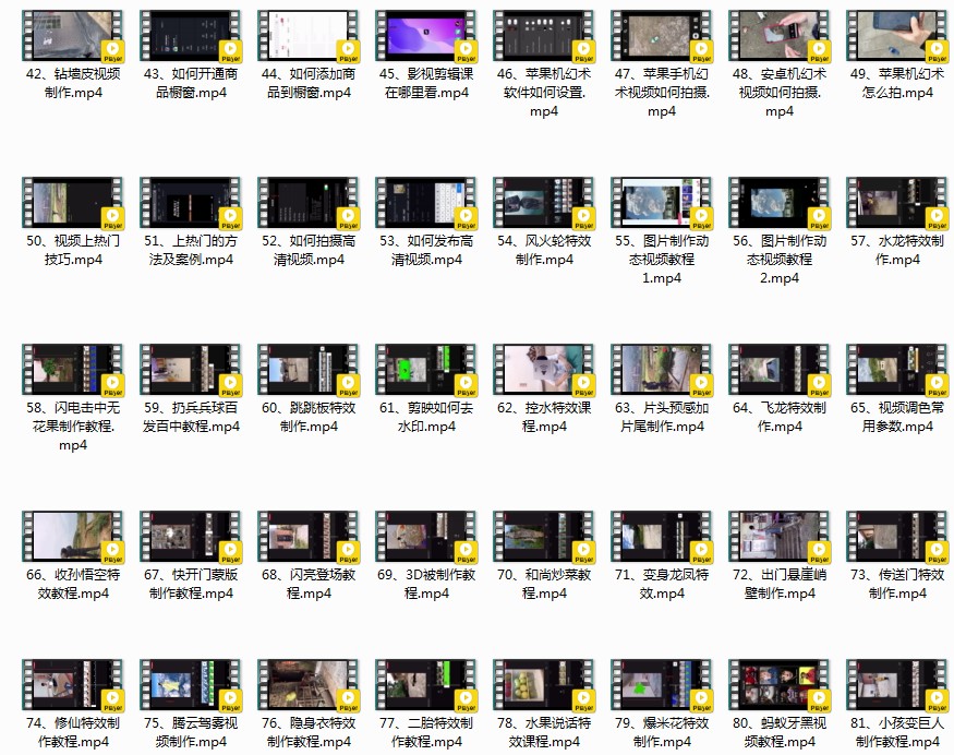 图片[2]-《剪映特效速成班》特效素材 特效课程 附带教程中的素材[mp4]-影音屋