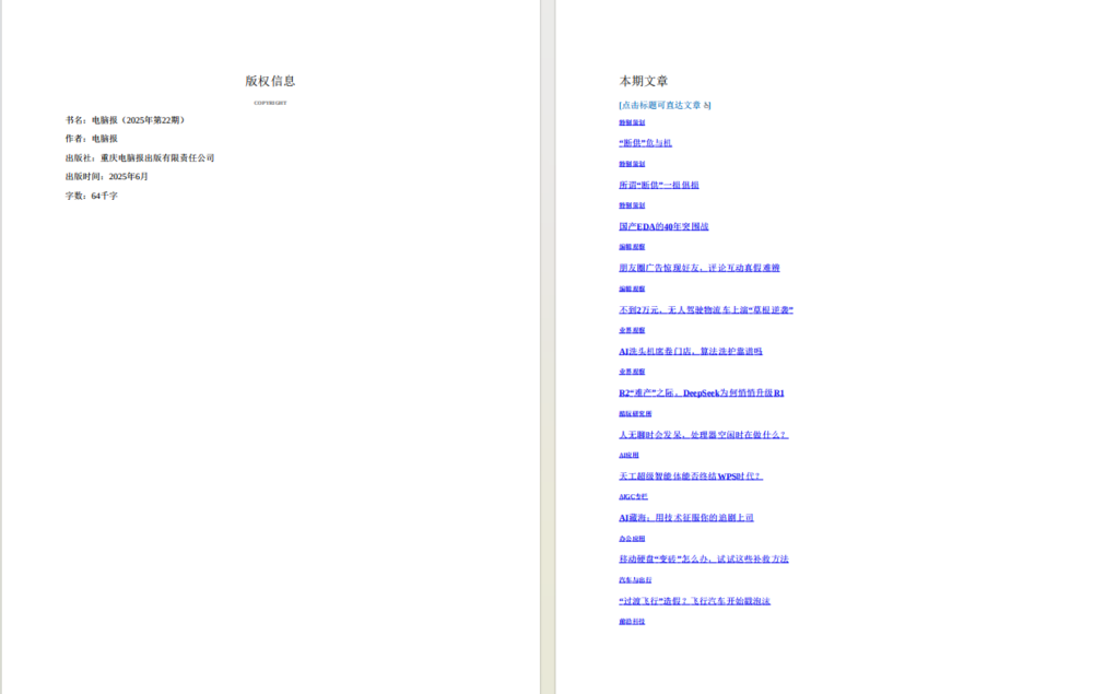 图片[2]-《电脑报》（2025年第22期）科技新闻 数码产品 人工智能[pdf]-影音屋