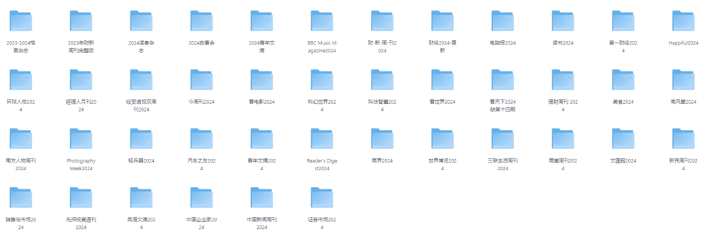 2024热门杂志合集（42种） [PDF] [28.5G]-影音屋