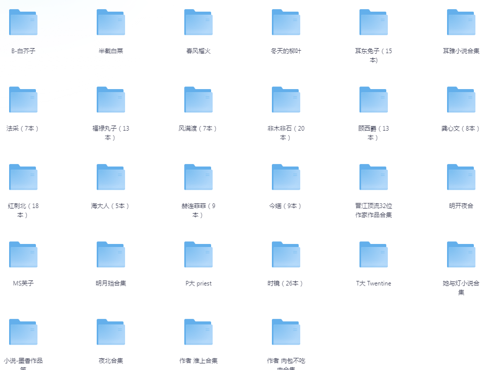 《大热小说作者超大合集》[txt]-影音屋