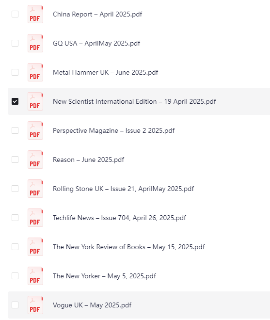 2025《新科学家》国际版等国外高清原版杂志合集[PDF]-影音屋