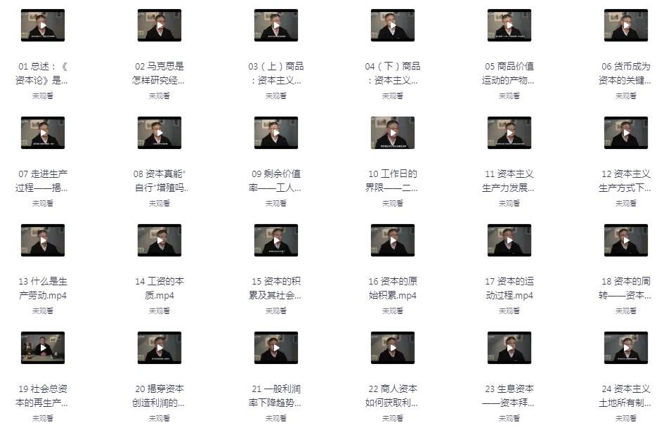 南开大学张俊山教授讲《资本论》完结[mp4]-影音屋