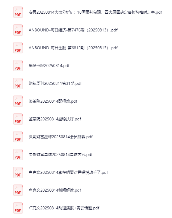 2025年8月15日付费文章合集，最新热门资讯与精选内容汇总[PDF]-影音屋