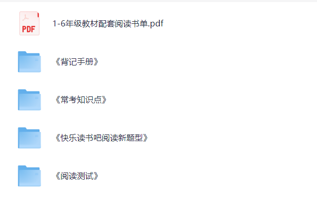 《快乐读书吧资料汇总》1-6年级知识点 [PDF]-影音屋