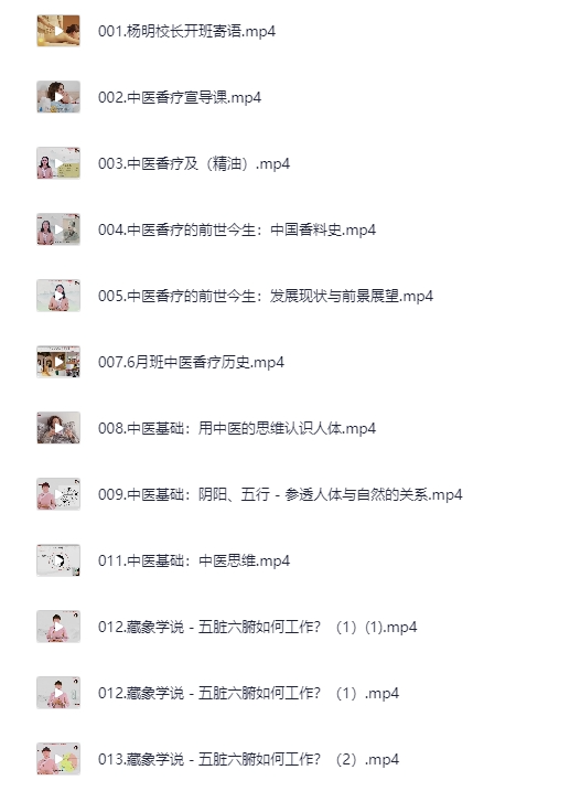 中医香疗专业培训课程84集[MP4]-影音屋