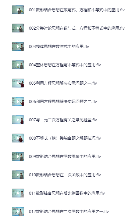 全品学堂《中考数学一轮二轮三轮复习课程》[FLV]-影音屋